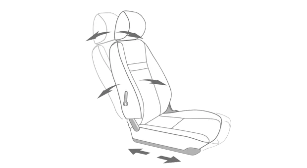 Ghế lái điều chỉnh vị trí