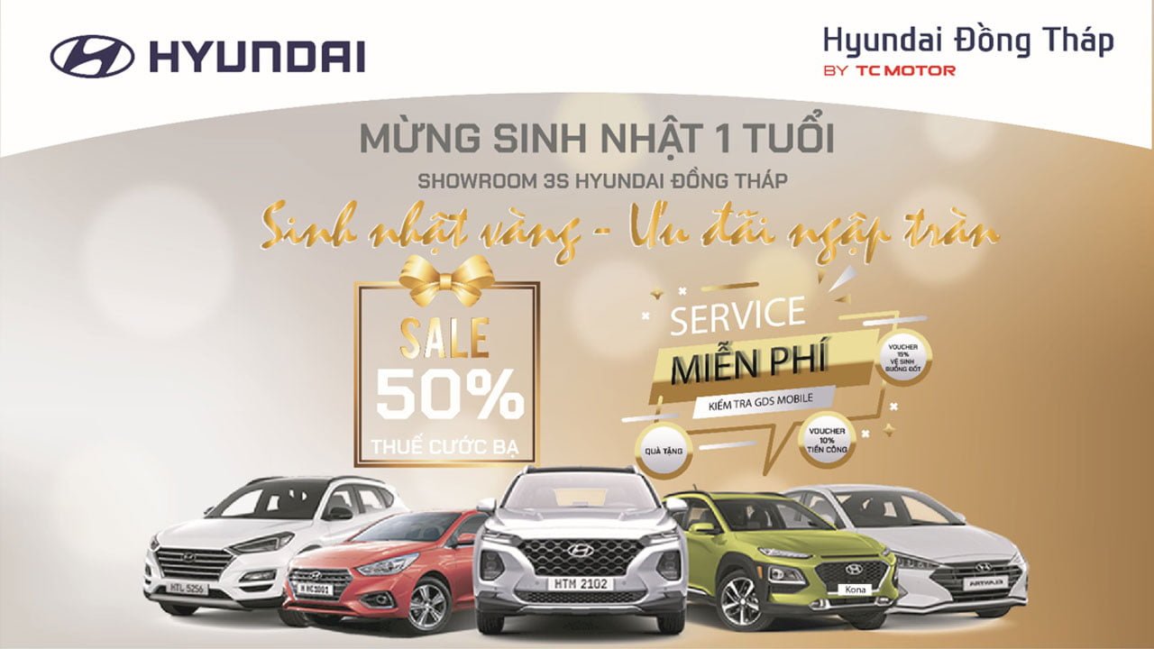 Chương trình mừng sinh nhật vàng khuyến mãi ngập tràn